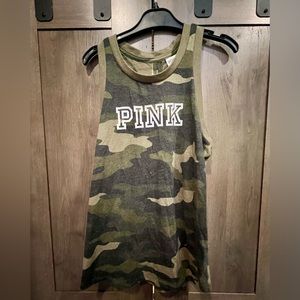 Victoria’s Secret, Pink, Camo Tank Top